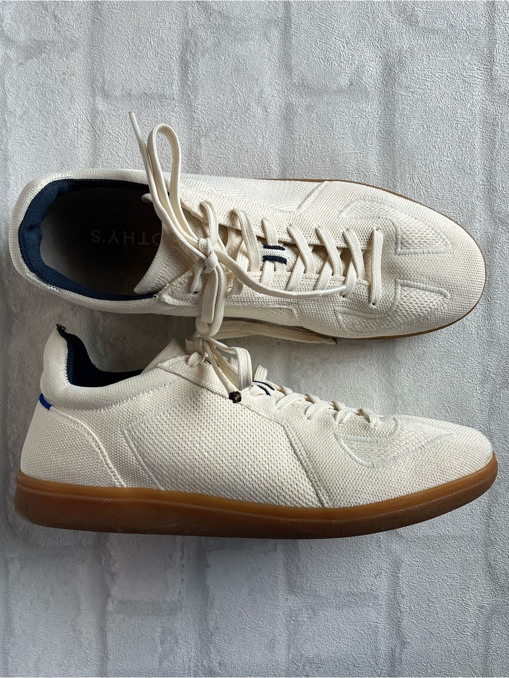 Rothy’s Men's RS01 Sneakers in‎ Bone athleisure quiet luxury preppy